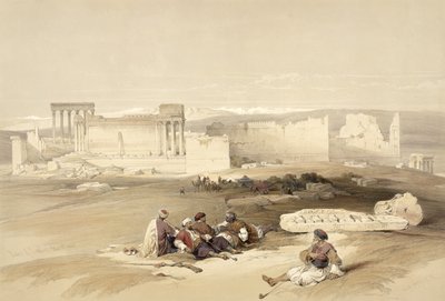 Ruinen von Baalbek, 5. Mai 1839, Platte 77 aus Band II von 